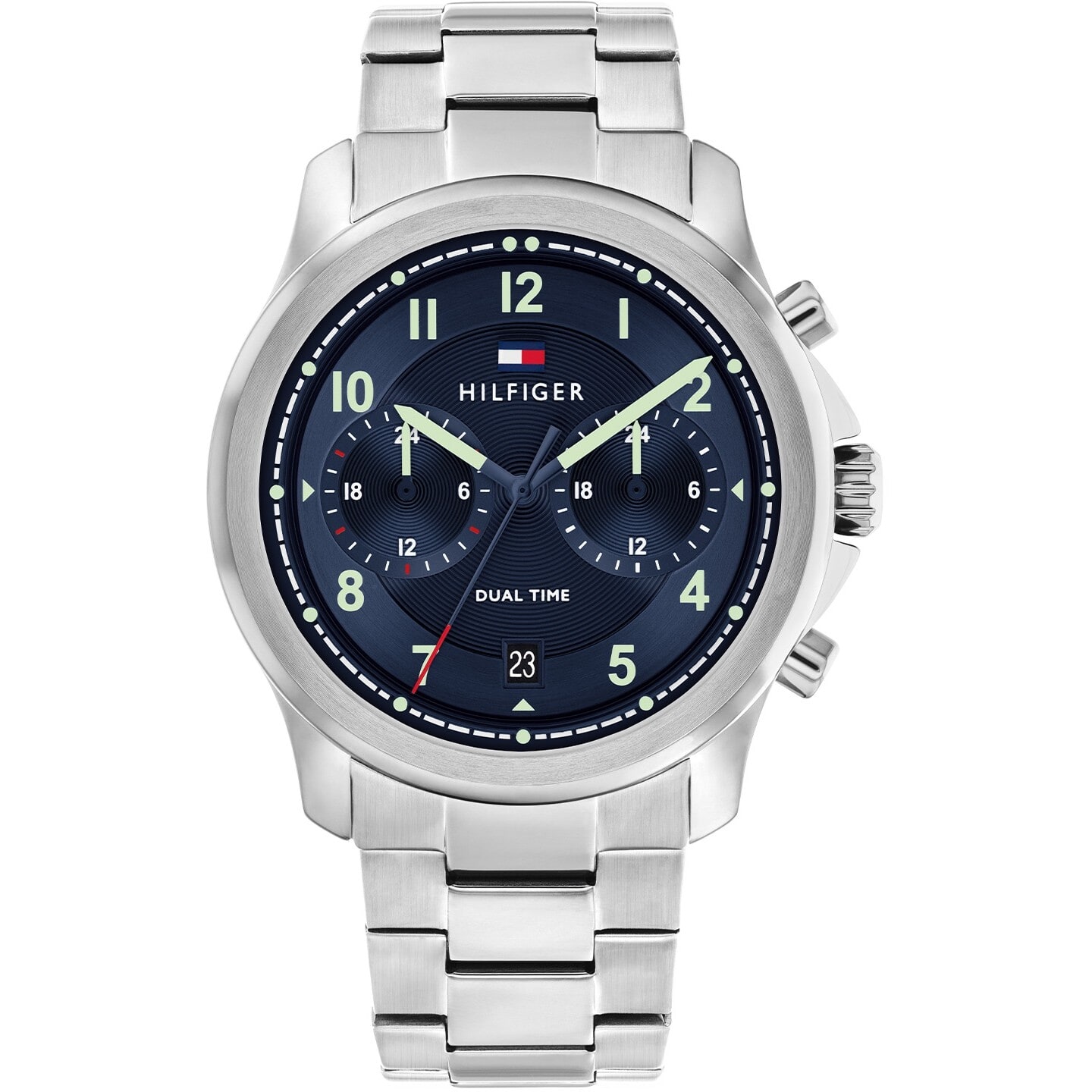 Tommy hilfiger dual time watch discount