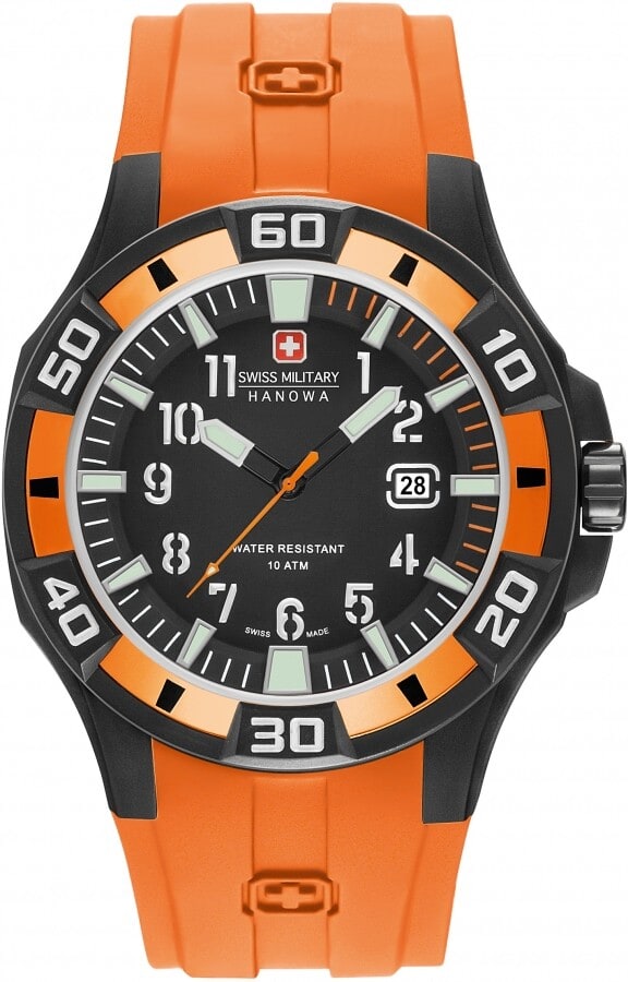 Swiss military hanowa orange hot sale