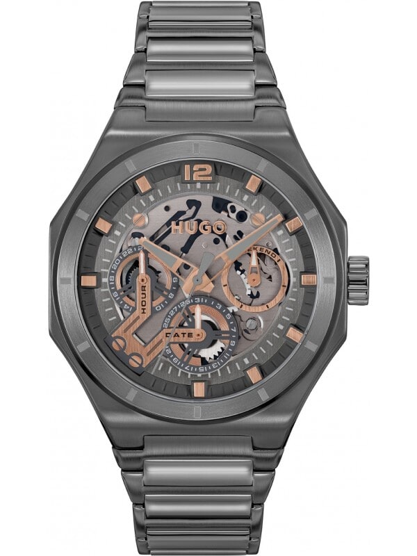 HUGO HU1530378 #GRAIL SKELETON Herren Uhr
